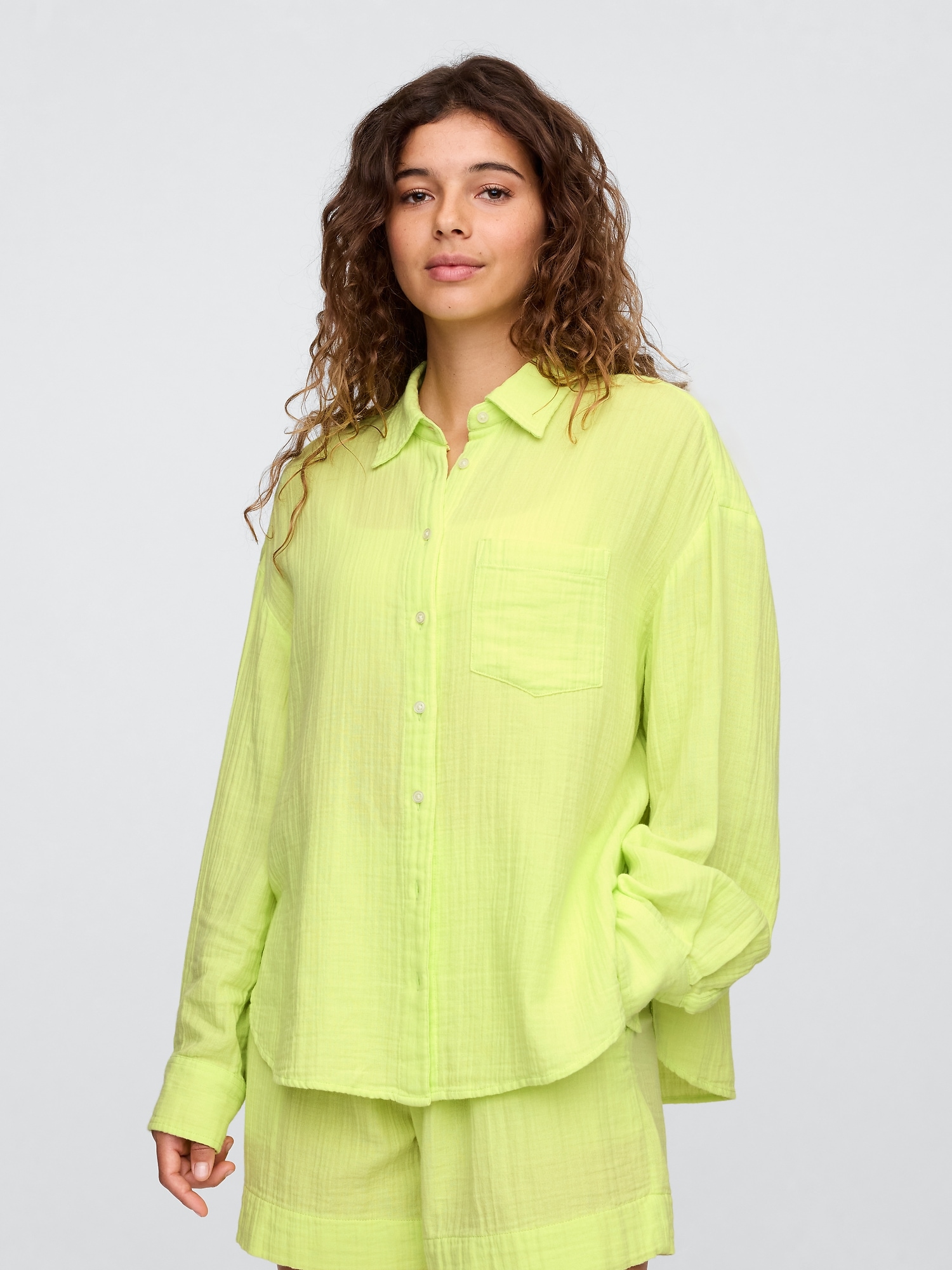 Gauze Big Shirt