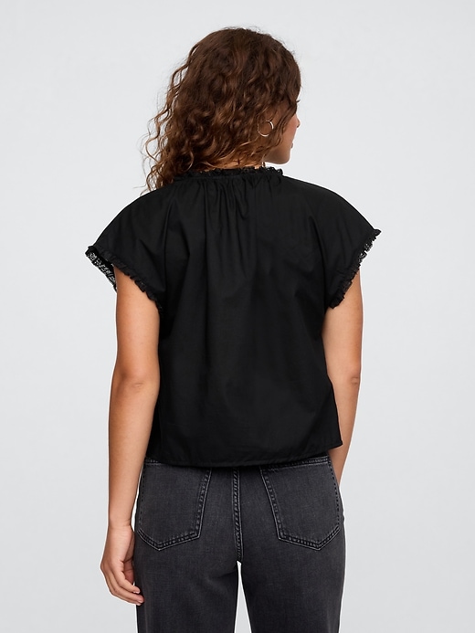 Image number 2 showing, Lace Ruffle Top