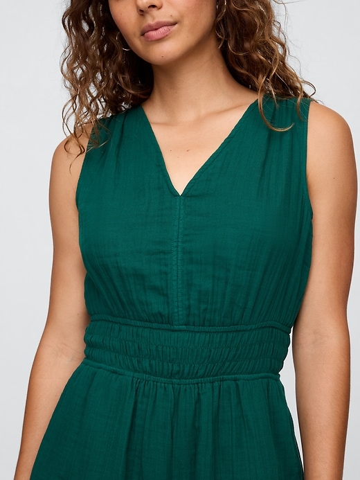 Image number 3 showing, Smocked V-Neck Romper