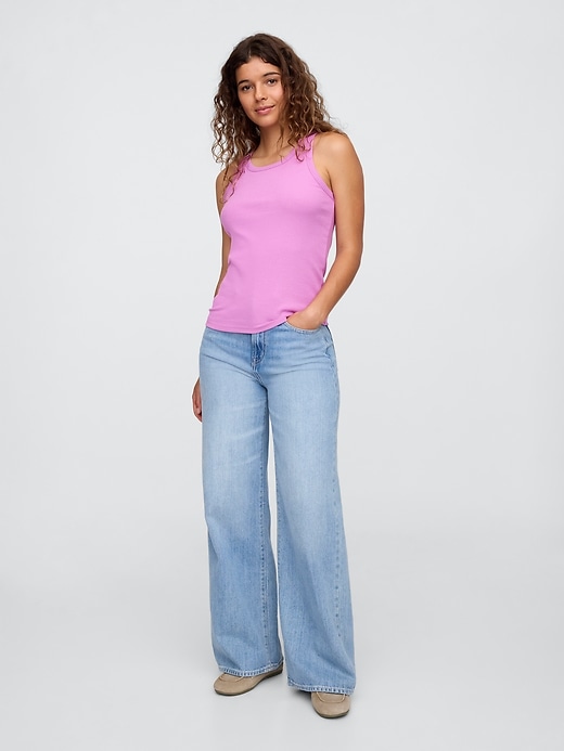 Image number 3 showing, Ribbed Scoopneck Tank Top