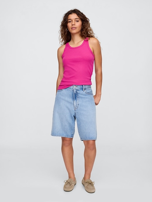 Image number 3 showing, Ribbed Scoopneck Tank Top