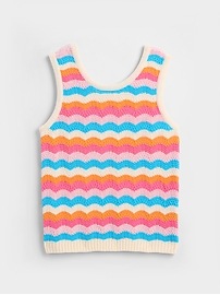Kids Crochet Sweater Tank Top
