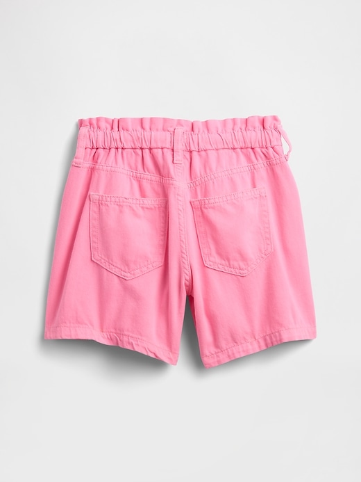 Image number 2 showing, Kids High Rise Relaxed Pull-On Denim Shorts