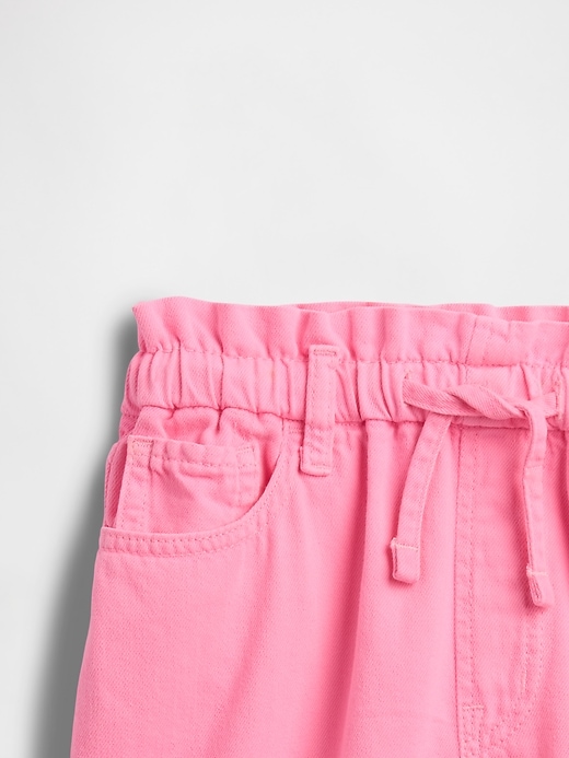Image number 3 showing, Kids High Rise Relaxed Pull-On Denim Shorts