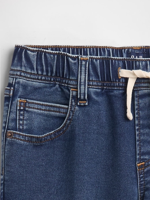 Image number 3 showing, Kids Pull-On Slim Sweatpant Jeans