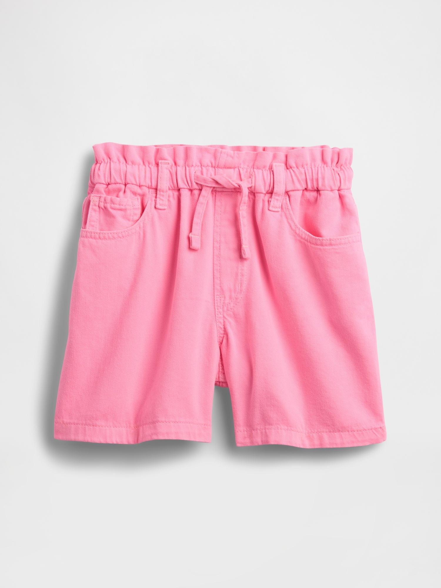 Kids High Rise Relaxed Pull-On Denim Shorts
