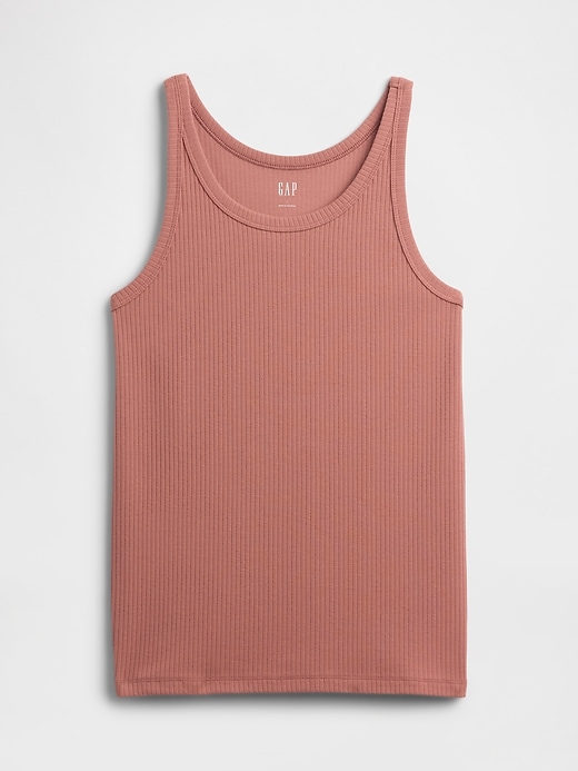 Image number 5 showing, Ribbed Scoopneck Tank Top