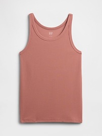 Ribbed Scoopneck Tank Top