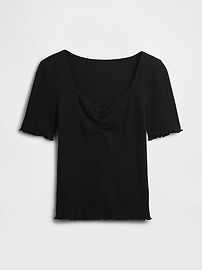 Flutter Sleeve V-Neck Midi Dress