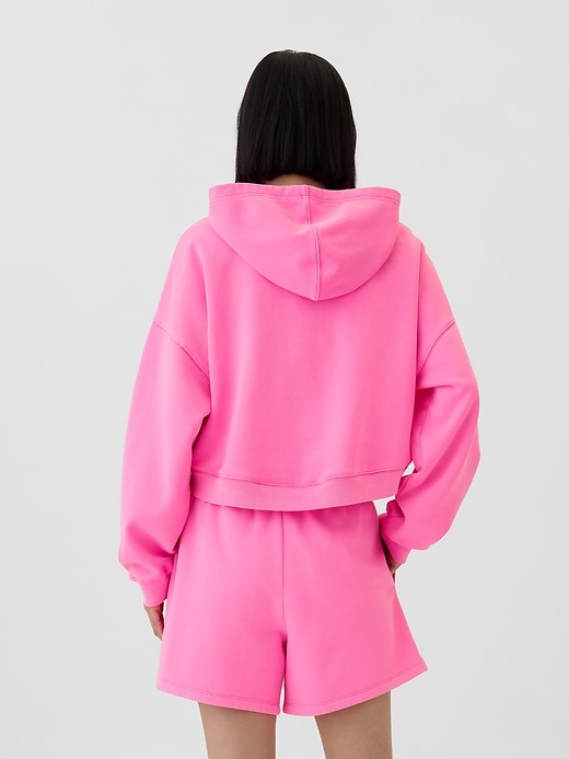 Image number 2 showing, Relaxed Gap Mini-Logo Cropped Hoodie