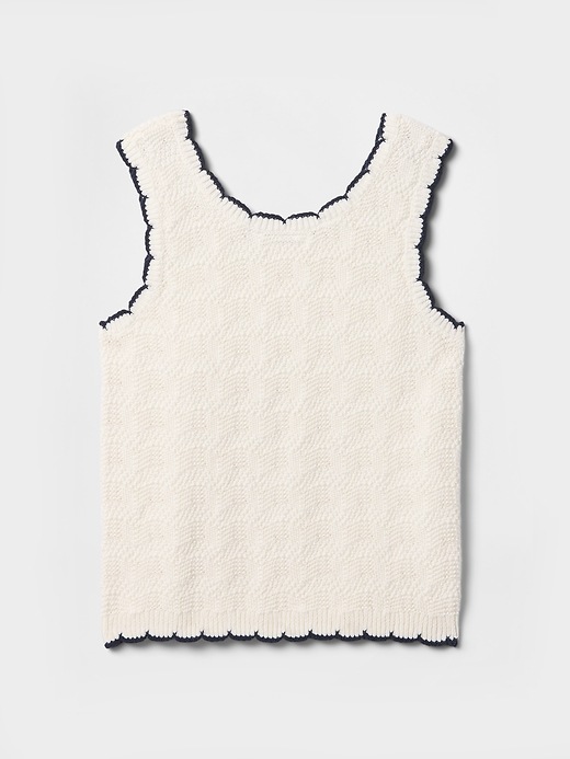 Kids Crochet Sweater Tank Top