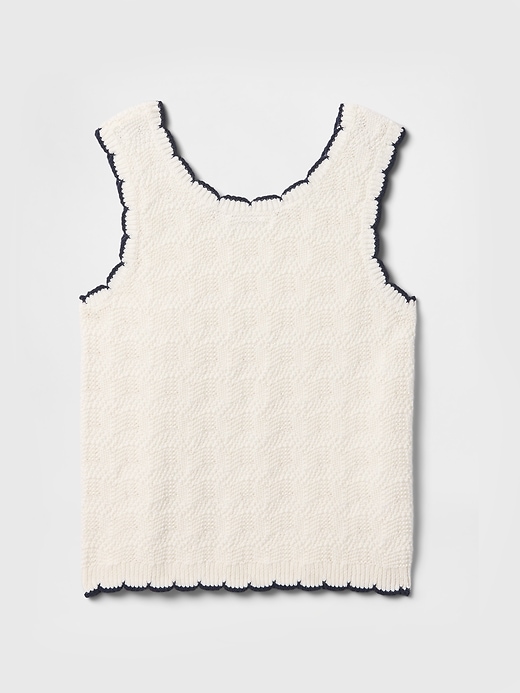 Image number 3 showing, Kids Crochet Sweater Tank Top