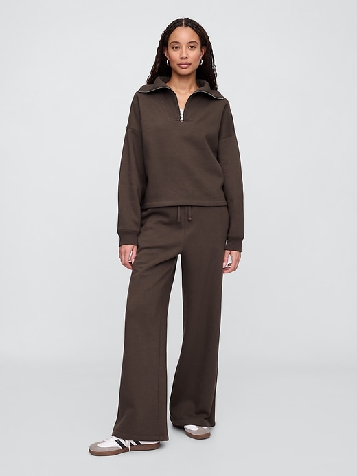 Image number 3 showing, Oversized Quarter-Zip Sweatshirt