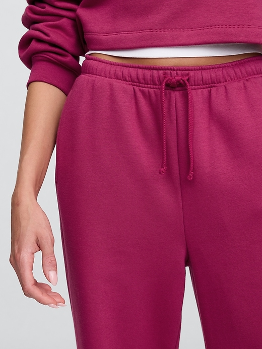 Image number 4 showing, Fleece Rib-Seam Wide-Leg Pants