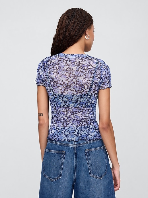 Image number 2 showing, Mesh Crewneck T-Shirt
