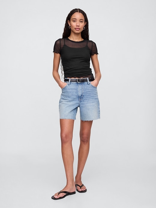Image number 3 showing, Mesh Crewneck T-Shirt