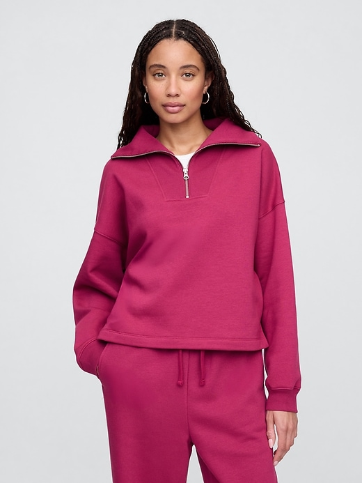 Image number 1 showing, Oversized Quarter-Zip Sweatshirt