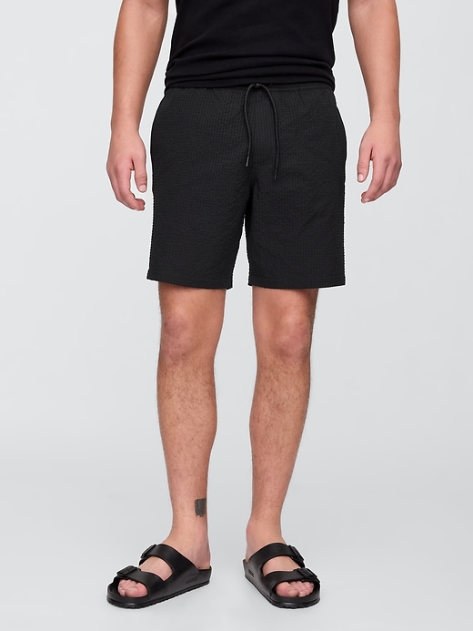 Image number 3 showing, 6" Relaxed Seersucker Swim Trunks
