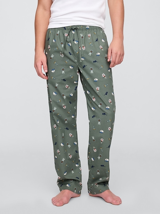 Image number 3 showing, Relaxed Poplin PJ Pants