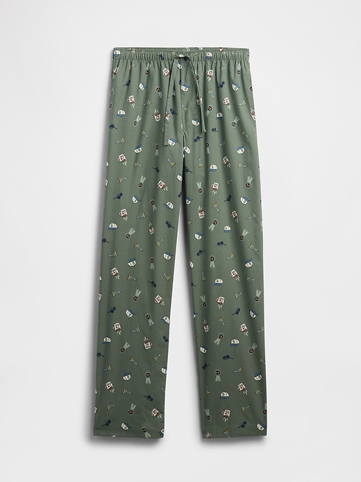 Image number 4 showing, Relaxed Poplin PJ Pants