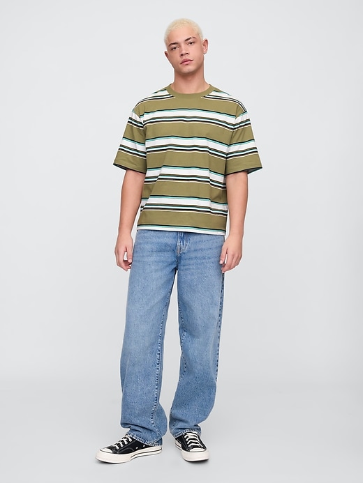 Image number 3 showing, Vintage Soft Stripe Boxy T-Shirt