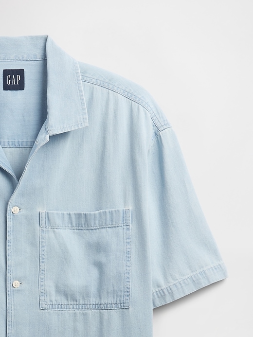 Image number 4 showing, Denim Vacay Shirt in Boxy Fit