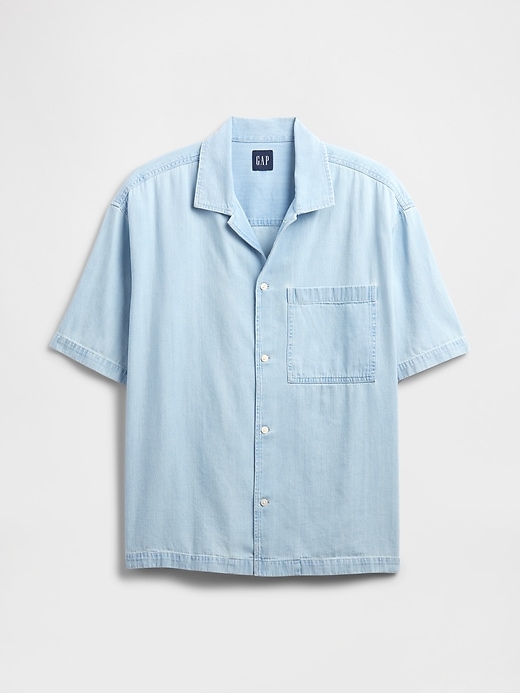 Image number 5 showing, Denim Vacay Shirt in Boxy Fit