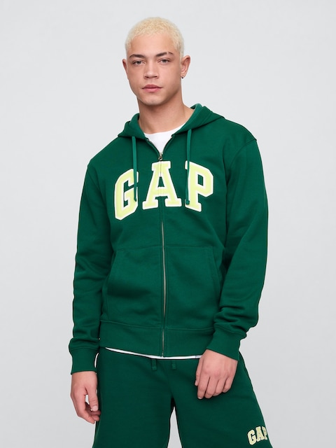 Adult Relaxed Gap Logo Zip Hoodie