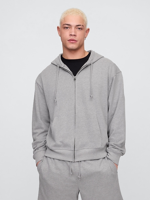 Image number 1 showing, Vintage Soft Oversized Zip Hoodie