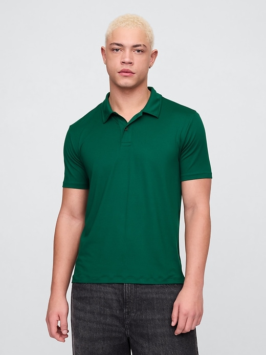 Image number 1 showing, GapFit Recycled Performance Polo Shirt