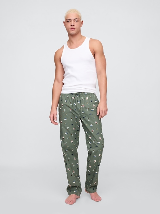 Image number 1 showing, Relaxed Poplin PJ Pants