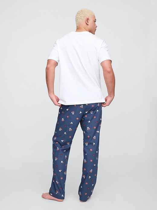 Image number 2 showing, Relaxed Poplin PJ Pants