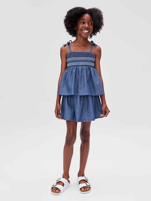 Image number 2 showing, Kids Smocked Peplum Top