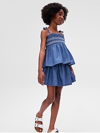 Kids Relaxed Smocked Skirt