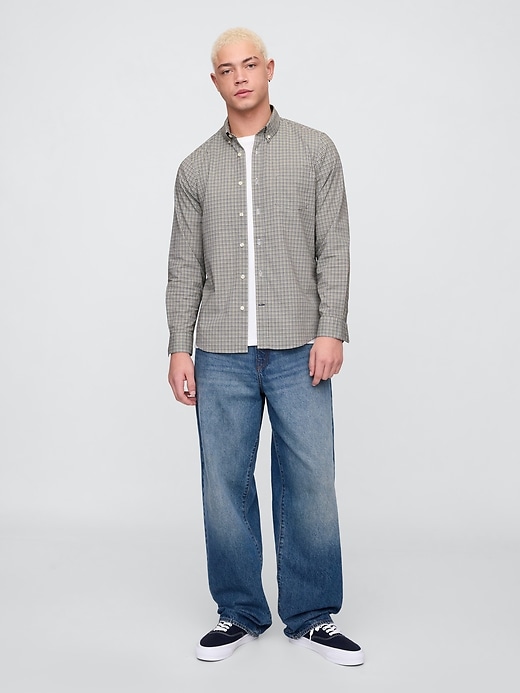 Image number 3 showing, Stretch Poplin Shirt in Standard Fit