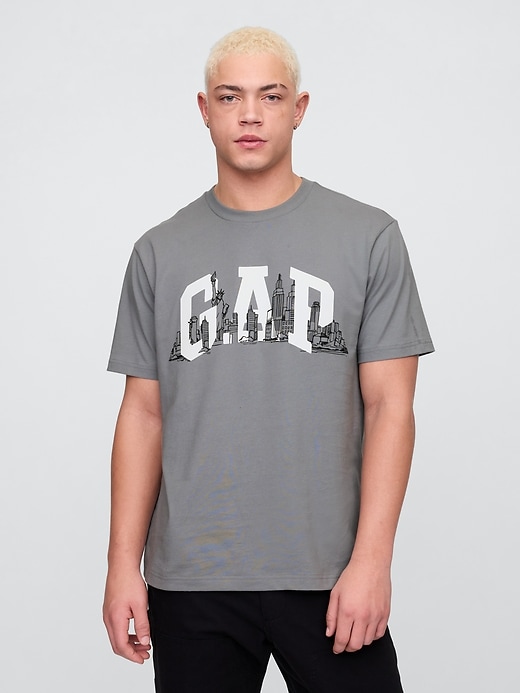 Image number 1 showing, Everyday Soft Relaxed Gap NYC Graphic T-Shirt