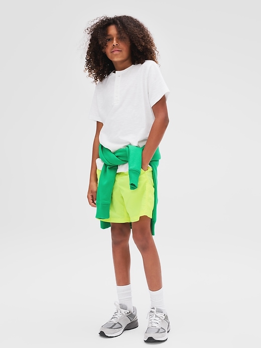 Image number 2 showing, Kids Relaxed Pull-On Hybrid Cargo Shorts