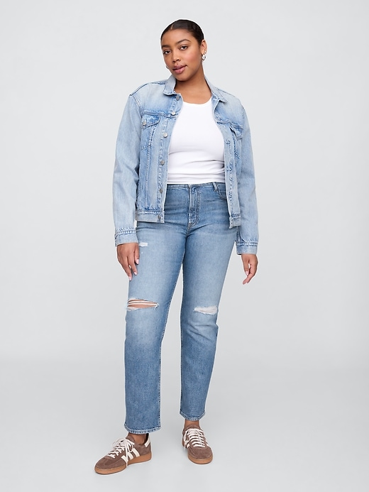 Image number 5 showing, High Rise Destructed '90s Original Straight Jeans