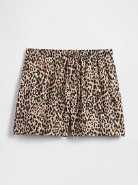4" Mid Rise Pull-On Linen-Blend Shorts