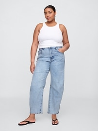 High Rise Barrel Jeans