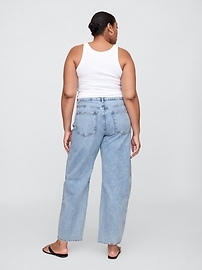 High Rise Barrel Jeans
