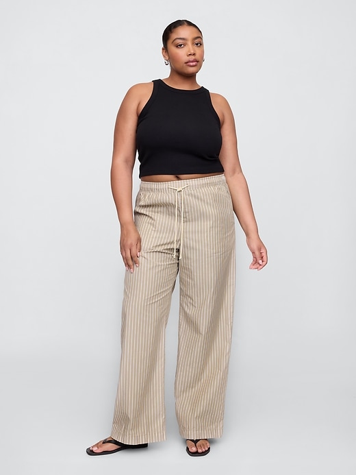 Image number 5 showing, Mid Rise Pull-On Wide-Leg Pants