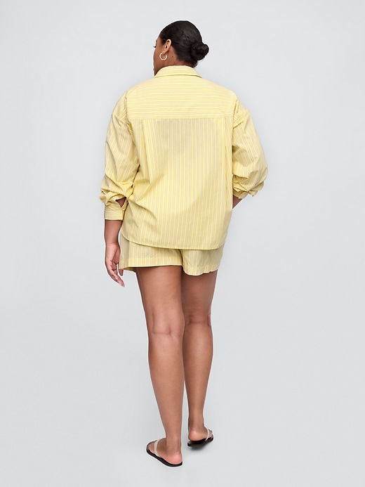 Image number 6 showing, Relaxed Pull-On Poplin Shorts