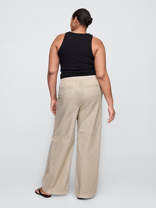 Image number 6 showing, Mid Rise Pull-On Wide-Leg Pants