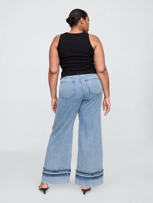 Image number 6 showing, High Rise SuperSoft Wide-Leg Jeans