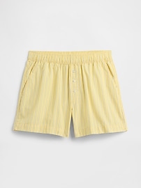 Relaxed Pull-On Poplin Shorts