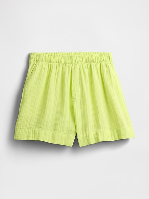 Image number 7 showing, High Rise Relaxed Pull-On Gauze Shorts