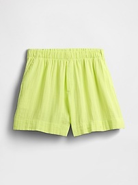 High Rise Relaxed Pull-On Gauze Shorts