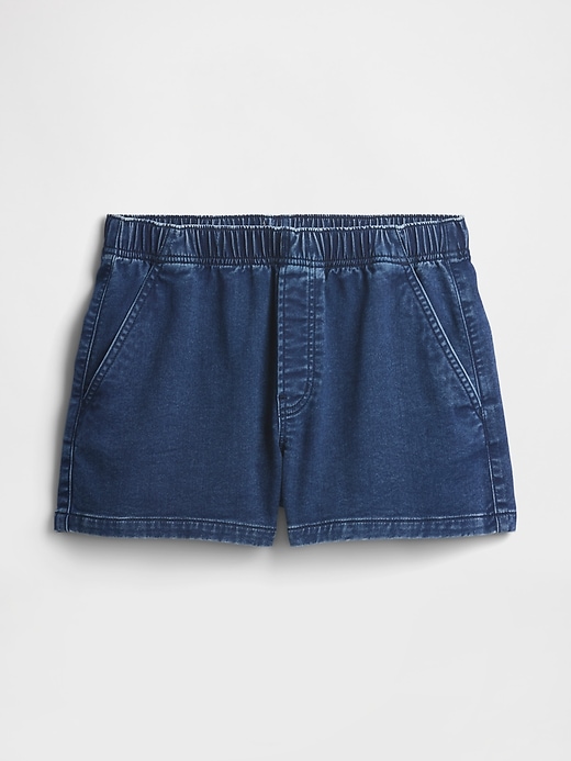 Image number 7 showing, Mid Rise Pull-On Sweatpant Jean Shorts