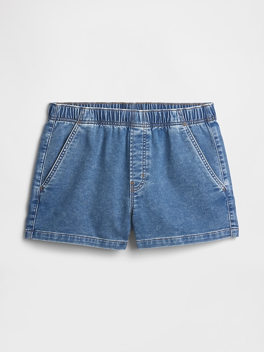 Image number 7 showing, Mid Rise Pull-On Sweatpant Jean Shorts